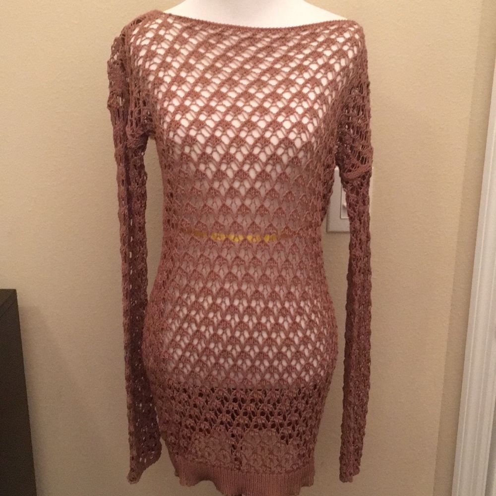Brown beach cover-up
